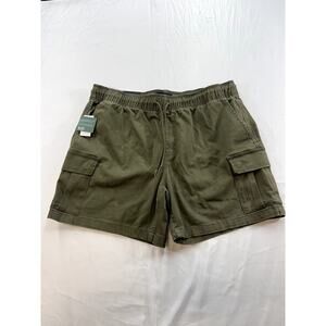 RSQ BNWT Men's Cargo Twill Pull on Shorts Olive Green Sz XL